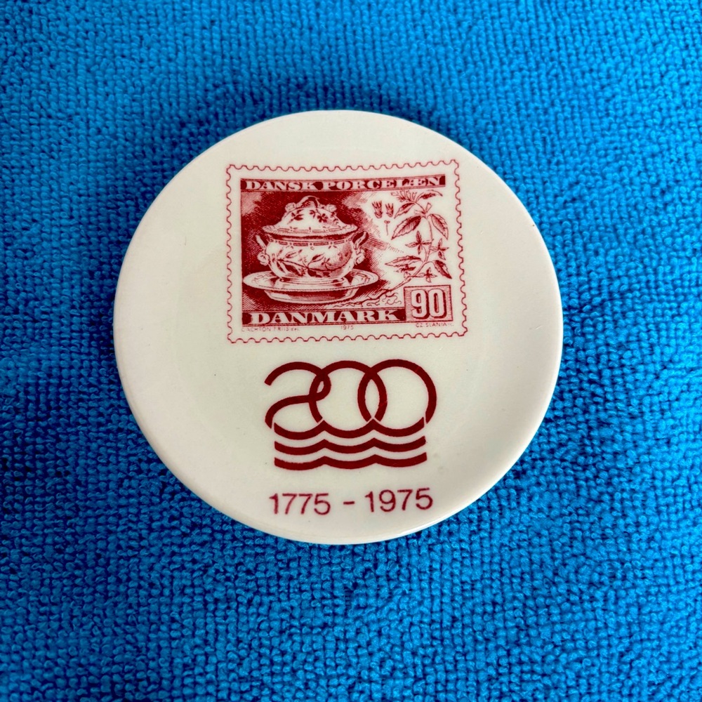 Royal Copenhagen 200th Jubilee Stamp Plaquette.